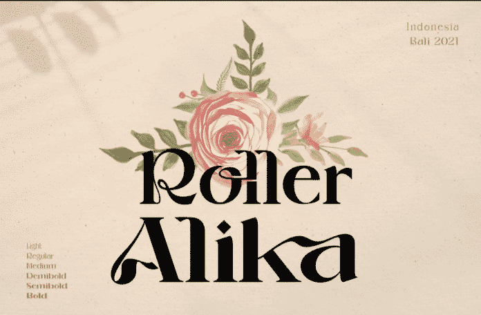 Roller Alika Complete family Font