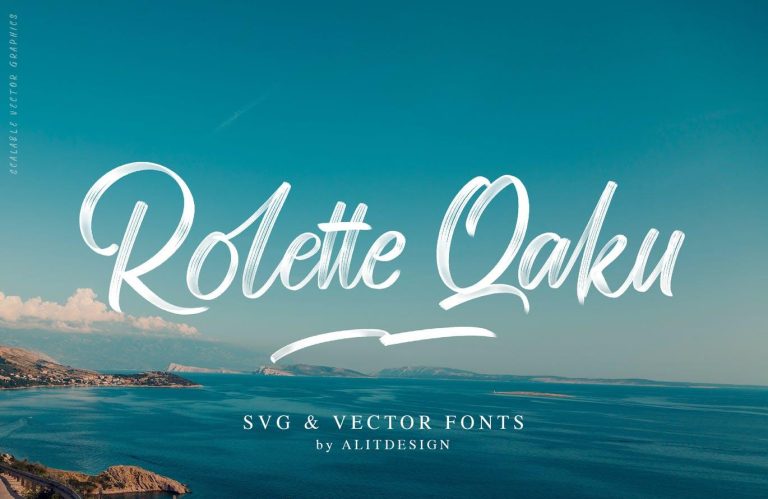 Rollete Qaku SVG & Regular Font Free Download
