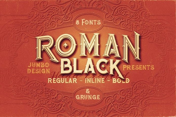 Roman Black Font