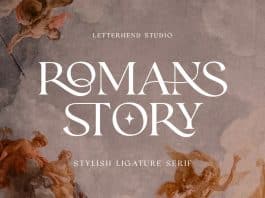 Romans Story font