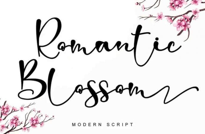 Romantic Blossom Font