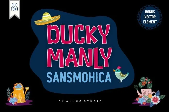 Ducky Manly Font