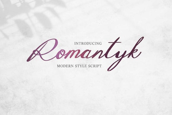 Romantyk Font
