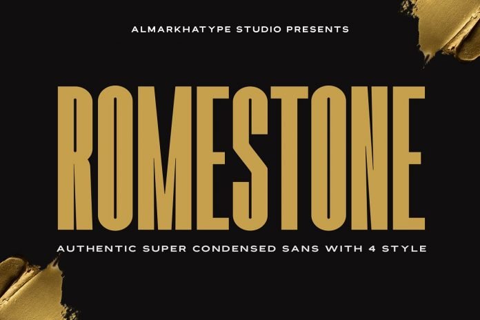 Romestone - Super Condensed Sans Font