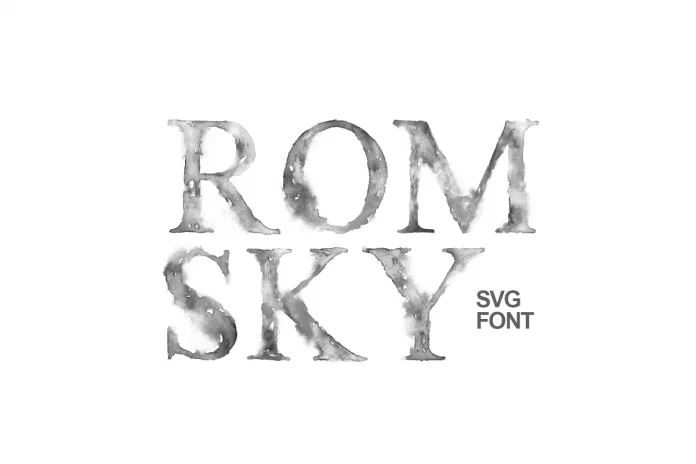Romsky Watercolor - SVG Font