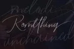 Romtthing Girl - Signature Stylish Font