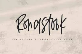 Ronastook - Minimal Handwritting Font