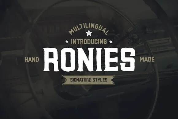 Ronies Font