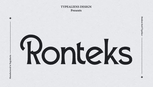 Ronteks Font Ronteks Font