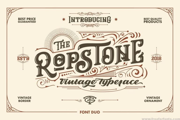 Ropstone Typeface Font Free Download