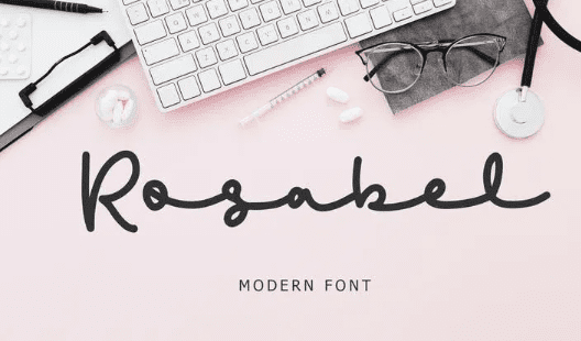 Rosabel Modern Signature Font
