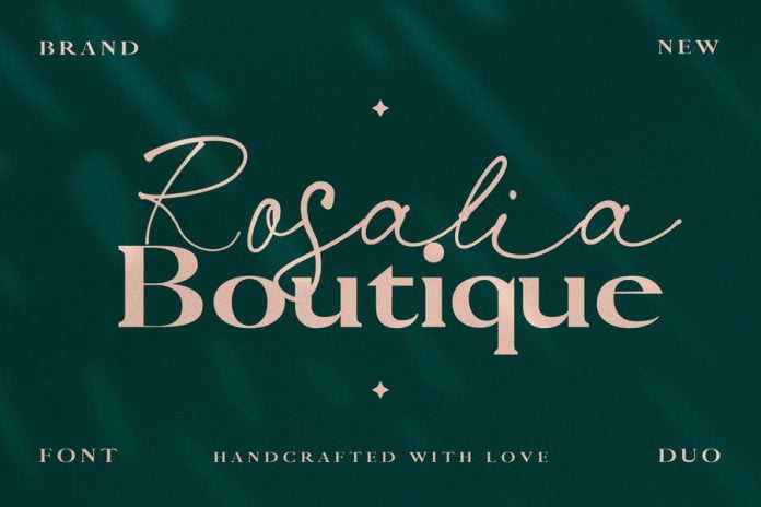 Rosalia & Boutique - Handwritten Script and Serif Duo