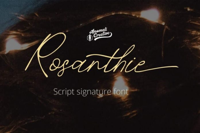 Rosanthie - Script Signature Font