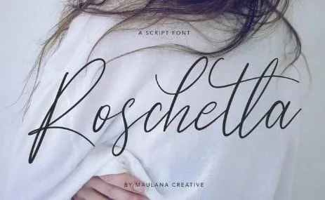 Roschetta Script Handmade Calligraphy Signature Font