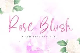 Rose Blush - A Feminine SVG Font