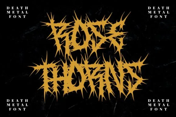Rose Thorns Font
