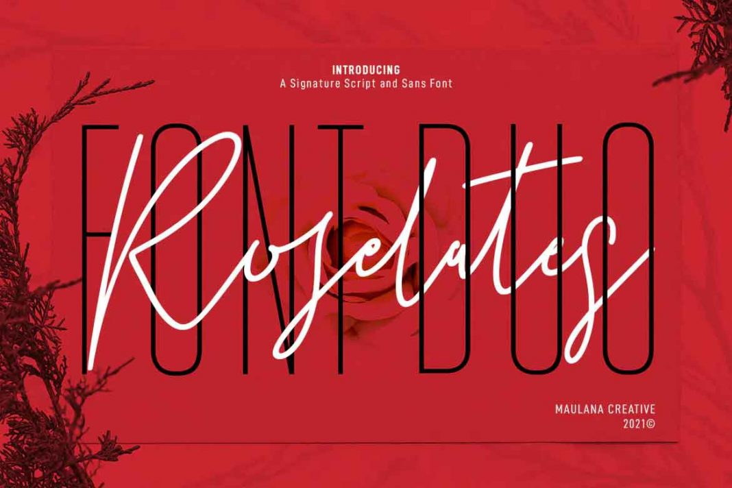 Roselates Script Font