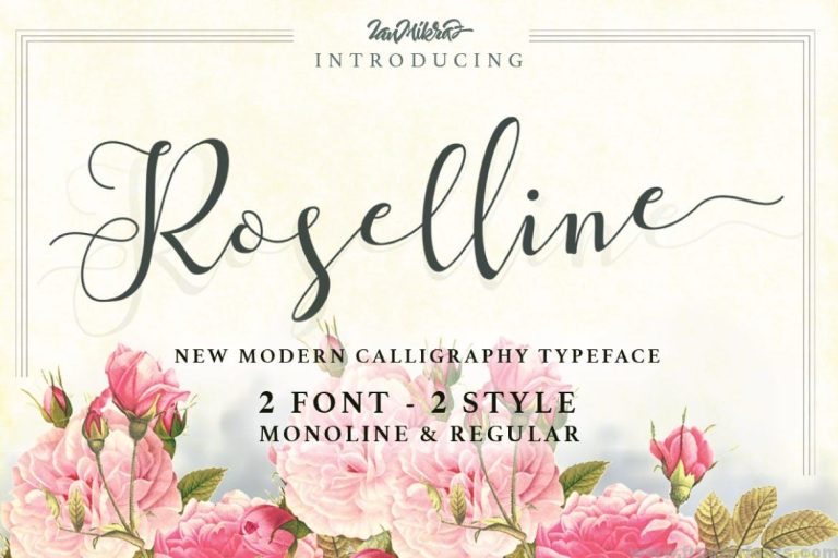 Roselline Typeface Font Free Download