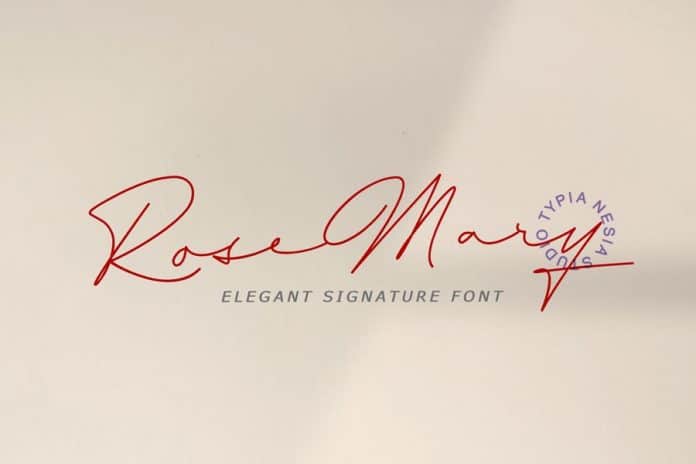 Rosemary Signature Font