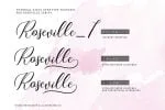 Roseville Script Font