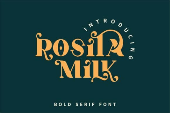 Rosita Milk Font