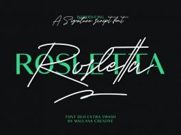 Rosletta Signature Font Duo Extra Swash
