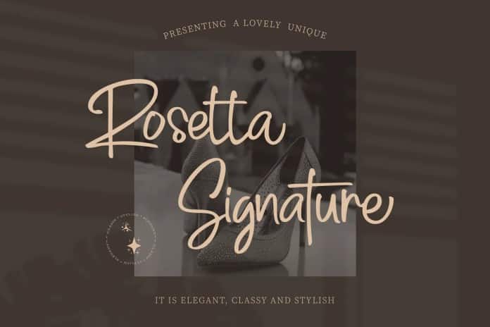 Rossetta Font trio & Invitation Card