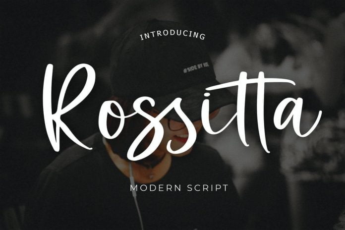 Rossitta Modern Script Font