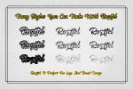 Rosttel font Extruded & Rough