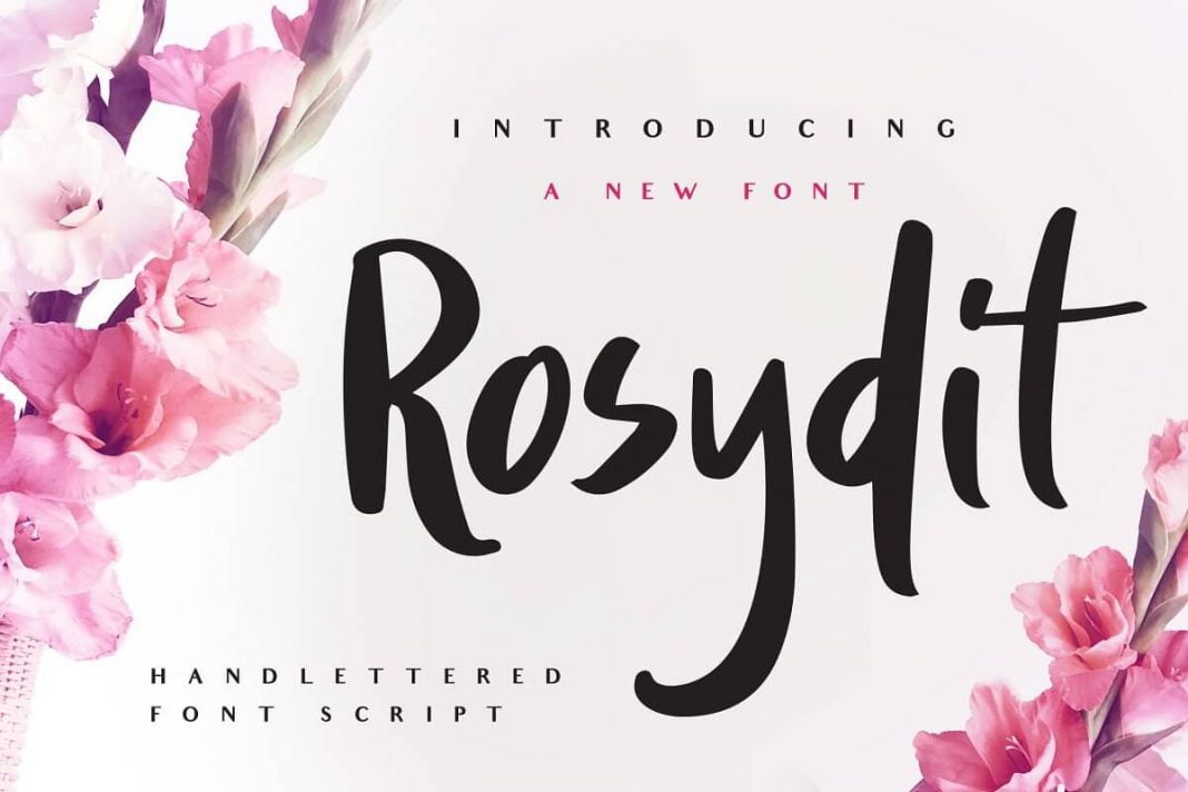 Rosydit - Handlettered Script Font