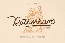 Rotherham Signature Font Typeface