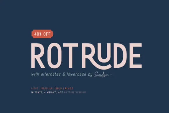 Rotrude Family Font