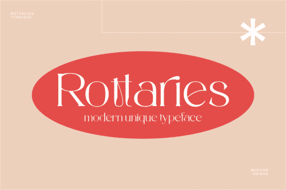 Rottaries Font