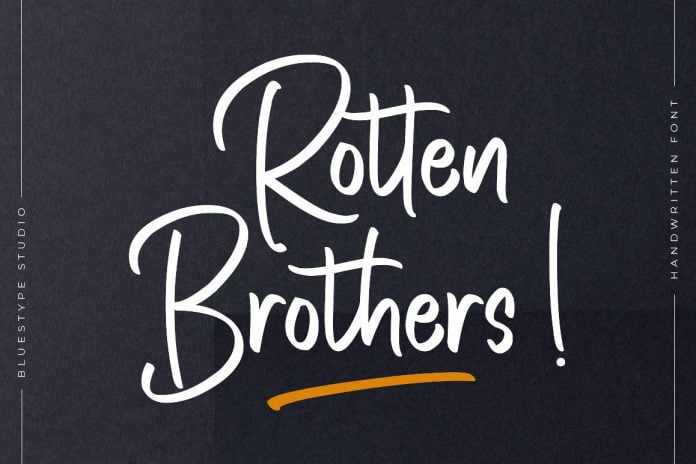 Rotten Brothers - Handwritten Font