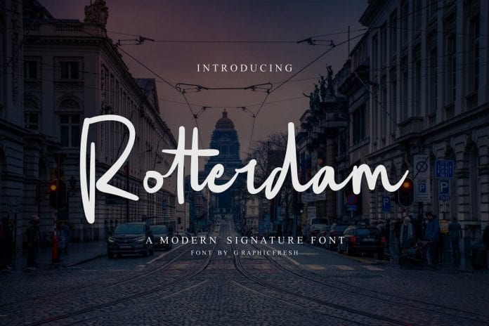 Rotterdam Oblique Version Font