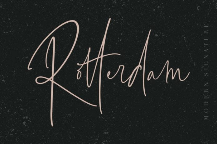 Rotterdam Signature Font
