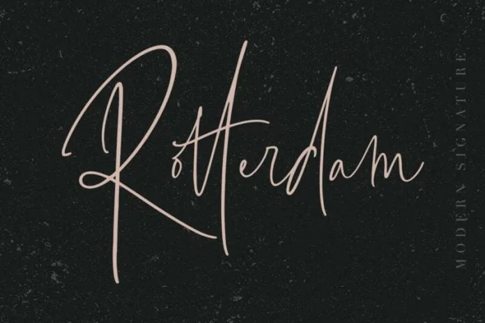 Rotterdam Signature Font