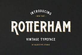 Rotterham Display Font