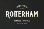 Rotterham Display Font