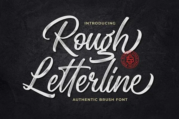 Rough Letterline Authentic Brush Font