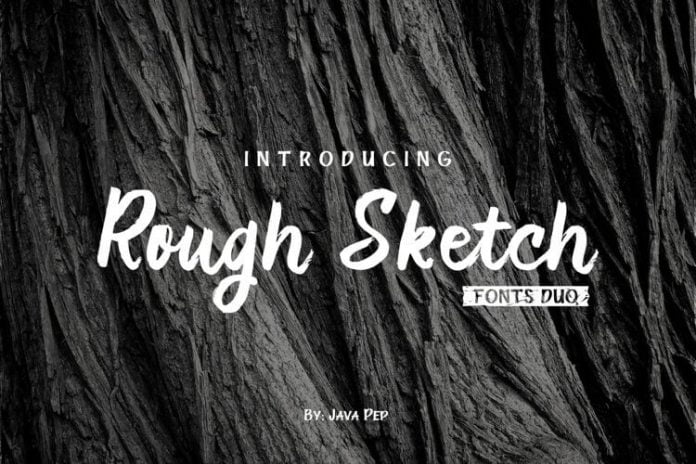 Rough Sketch - fonts duo