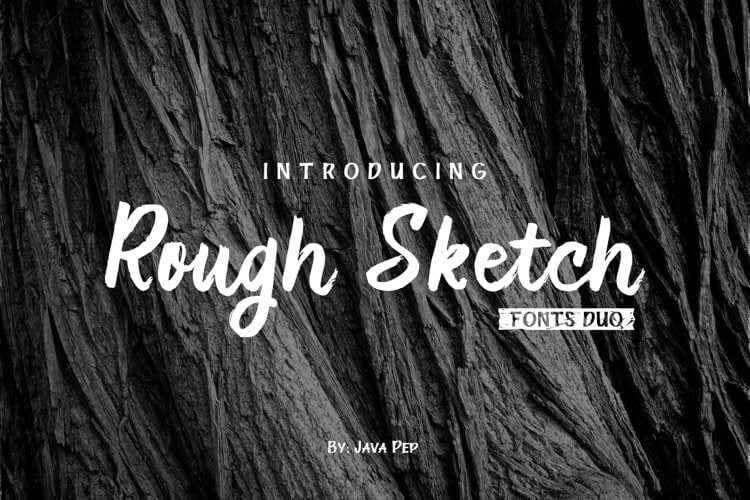 Rough Sketch - fonts duo