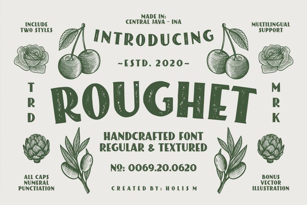 Roughet Typeface Font