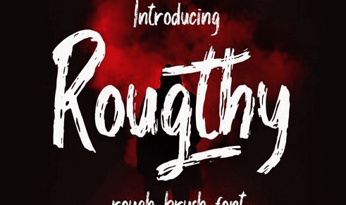 Rougthy Brush Font