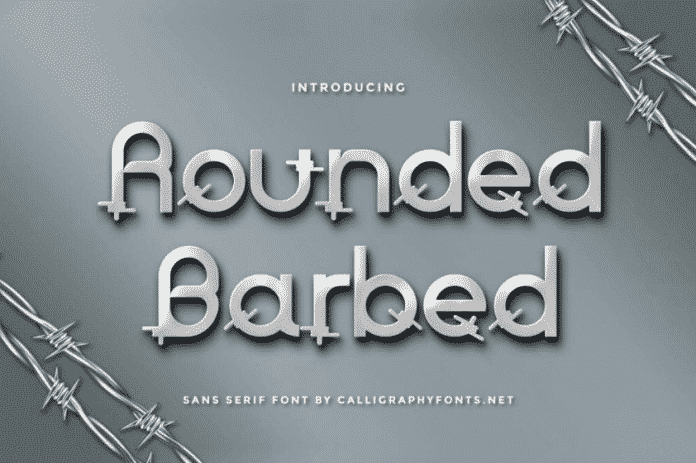 Rounded barbed Font