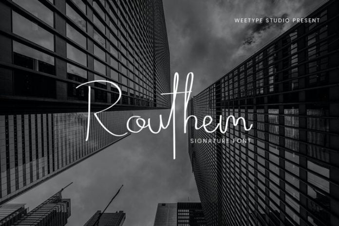 Routhem - Signature Font