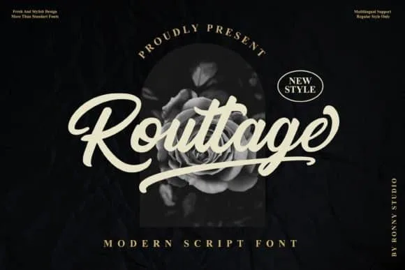 Routtage Brush Font