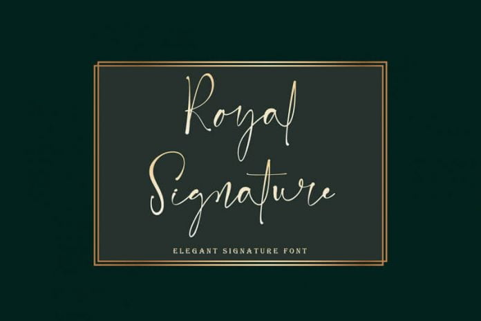 Royal Signature Font