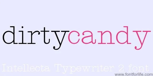 Intellecta Typewriter 2 Font