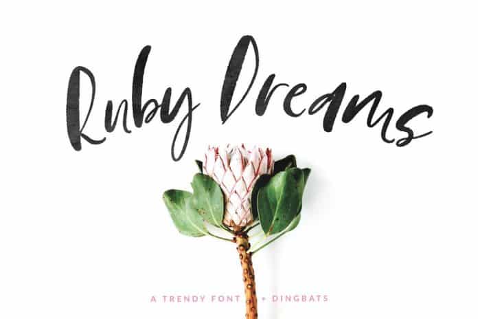 Ruby Dreams Font + Dingbats Font